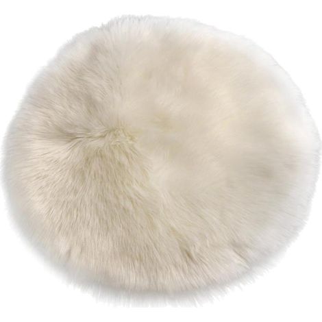 Peau De Mouton Doux Fausse Fourrure Tapis Tapis Petits Tapis Blanc (1/5)