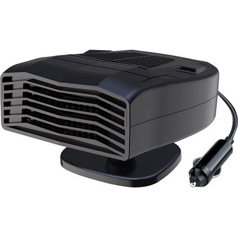 SPHProducts, Calefactor para coche, Ventilador portátil para coche, Ajustable 360 grados, Negro, 12V/140W y 24V/180W, Adecuado para (1/5)