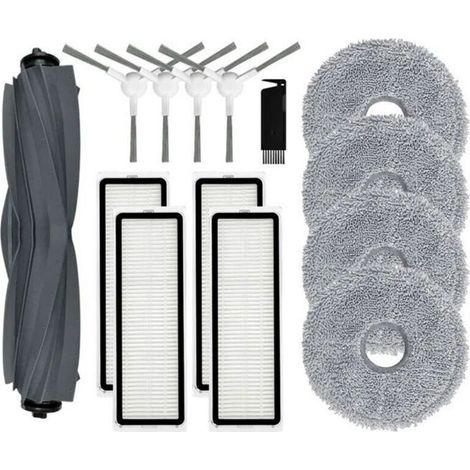 Dreame Bot L10 Prime / L10S Pro, Hauptwalze, Seitenbürste, HEPA-Filter, Wischtücher, Tuchzubehör