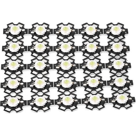 Foco LED de alto brillo con chip integrado, luz blanca 10000-15000K, 25 unidades. (1/5)