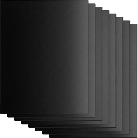 Lot de 8 tapis de cuisson pour barbecue - 40 x 33 cm - Revêtement en téflon, antiadhésif, sans PFOA - Résistant à la chaleur jusqu'à 260 °C (1/5)