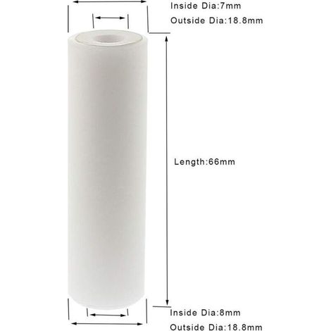 Buse en céramique pour pistolet de sablage, ø18,8 mm, compatible avec l'unité de sablage de récupération Varan Motors NESB-07 de 106 litres