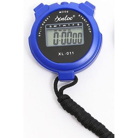 Chronomètre Montre Numérique d'Arbitre de Sport - Bleu - Adulte - Football - Natation