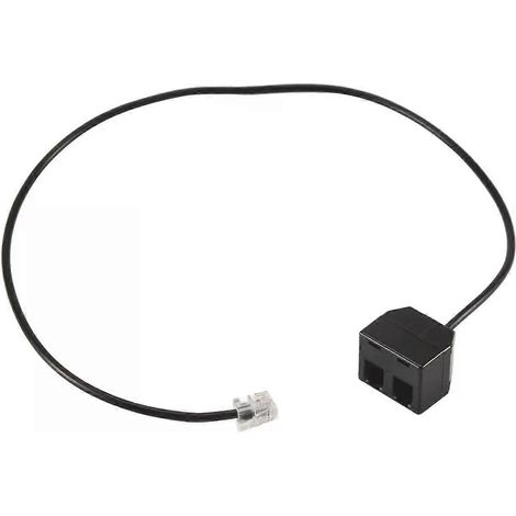 Câble adaptateur téléphonique RJ9 4P4C mâle vers deux ports femelles - JXLGV (1/4)