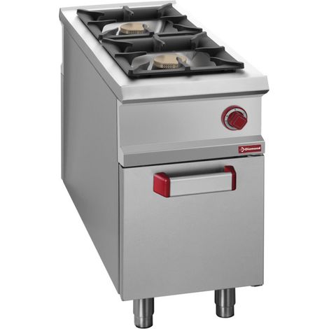 Fourneau 2 feux gaz - armoire-GN1/1 - Diamond (1/2)