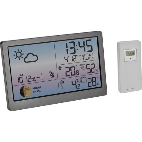 [GEBRAUCHT] B-Ware Tfa Dostmann Luna Sky 35.1169.10 Funk Wetterstation Wetteruhr Außensensor
