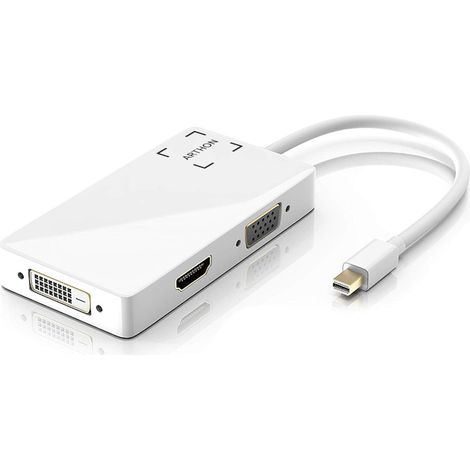 Adaptateur convertisseur Mini DP DisplayPort vers VGA/DVI/HDMI 3 en 1 (1/5)