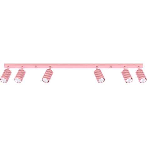 Plafoniere Karbon rosa 117x16.5x6.5cm Alluminio Sollux (1/5)
