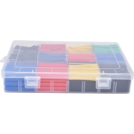 Kit de 800 gaines thermorétractables isolantes et rétractables, multicolores, pour l'isolation et la protection. (1/5)
