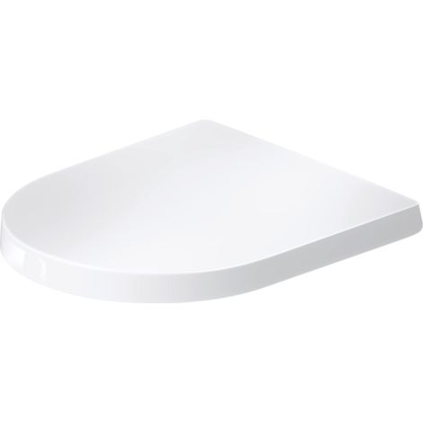 Siège de WC Balcoon Duravit, en forme de D, amovible, avec