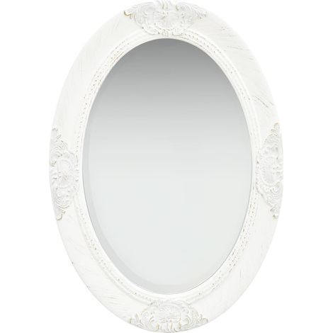 Espejo de pared estilo barroco blanco 50x70 cm vidaXL
