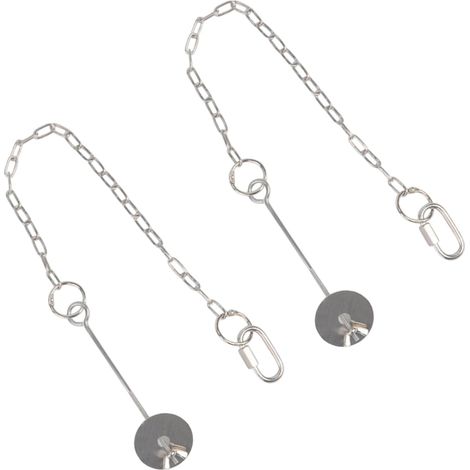 Mangeoires suspendues à brochettes pour volailles, chaîne réglable (1/5)