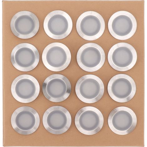 LED-Terrassenbeleuchtungsset (16-teilig), 10 W, warmweiß 2800–3200 K, wasserdicht (IP67), Einbauversion, EU-Stecker 90–265 V (1/5)
