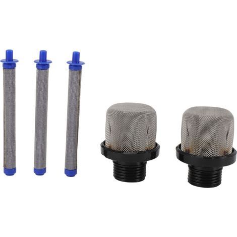 2PCS Filtre d'Aspiration et 3PCS Kit de Filtres pour Machine à Peinture Airless, Lavables et Réutilisables, Pièces de Rechange pour Pulvérisateur (1/5)