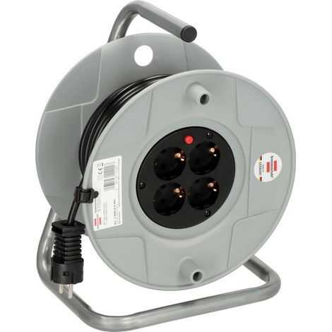 Brennenstuhl 1099150001 Kabeltrommel 25.00 m Schwarz Schutzkontakt-Stecker