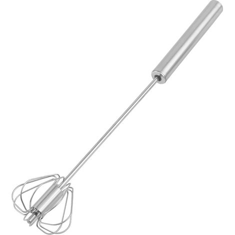 Fouet Semi-Automatique - Acier Inoxydable - Pour Lait Oeufs Crème - 1 Pièce (1/5)