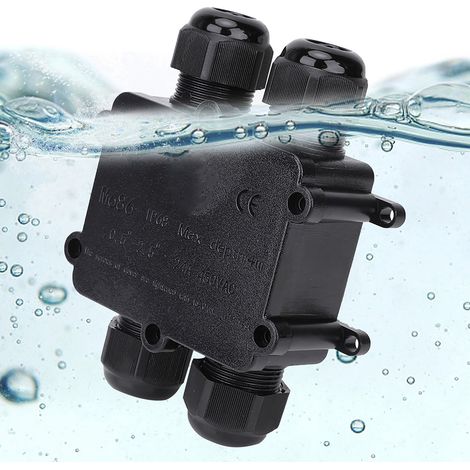 IP68 H4 wasserdichte elektrische Anschlussdose für M686 Außenkabel, Kunststoff