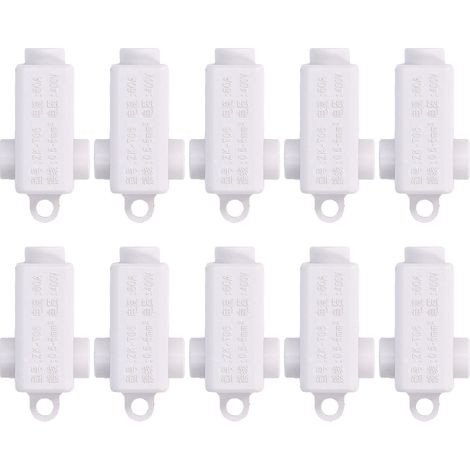 10 Stück T-förmiger Verteilerblock, 3-Wege-Inline-Anschlussdose, Hochleistung ZKT06 400 V 60 A (1/5)
