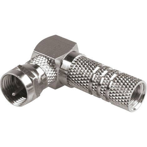 SPINA TV SATELLITARE TIPO F A 90 PER CAVO D 7 MM- 10,0 pz