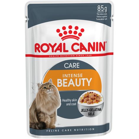 Royal Canin Intense Beauty 85G (Gelatine) Schnheit und GlЩhen erwachsener Katzen - 1 ungefhr 85 g