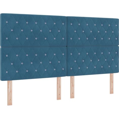 Maison Exclusive - Testiera Blu Scuro 180 cm Velluto