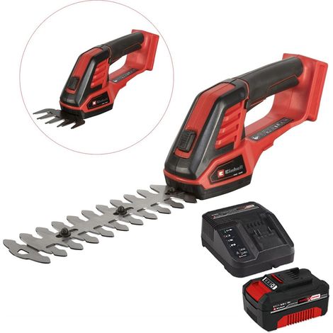 Einhell 18v Cordless Garden Pruner Hedge Cutter Grass Shear + 4AH Charging Kit