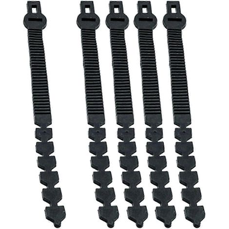 5x Baumbinderbänder, robuste Strauchbinder, verstellbare, ineinandergreifende Gartenbaumbinder für Sträucher, Rosen und andere Pflanzen-500mm (1/5)