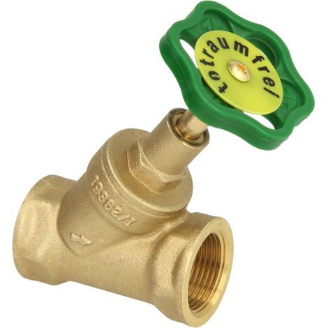 Soupape à siège incliné 1/2'' FF sans purge avec broche montante
