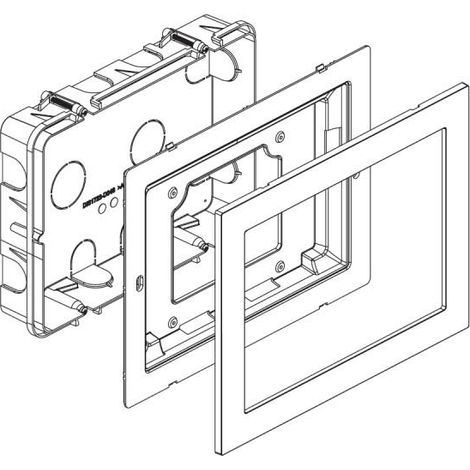 Boîtier d'encastrement pour moniteur MODO 1723/60 URMET