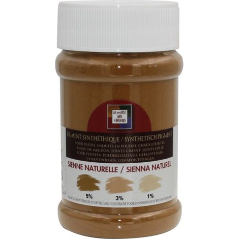 Malle Pulverpigment in natürlichen Siena-Farben, 250 ml CENTRALE BRICO
