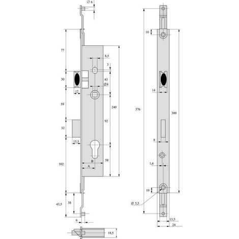 Stremler Assa Abloy modelo 2270 cerradura multipunto acero inoxidable
