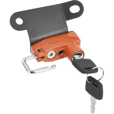 Casque Antivol Moto Crochet Sécurité Alliage Aluminium AntiVol SuperDuke R 1290 2014 Compatible Orange (1/4)