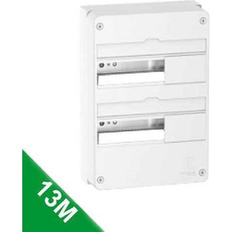 Schneider – Coffret électrique 26 modules – 2 rangées – Montage saillie – Indice IP 30 – Matériau techno-plastique – 63A (1/5)