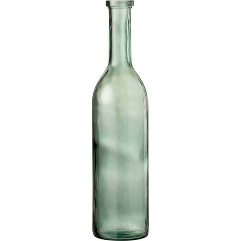 Vase en verre vert design élégant pour une touche naturelle - Vert clair transparent