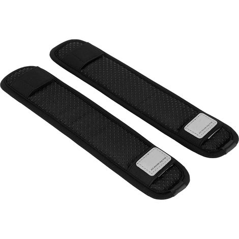 2 Pièces Coussinets d'Épaules Détachables pour Sac à Dos, Sangle de Décompression Infrarouge Noir (1/5)
