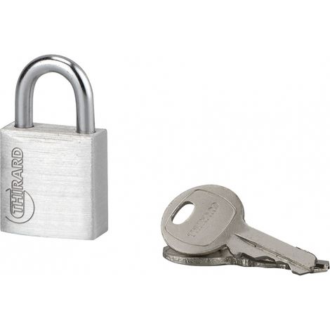 THIRARD - Cadenas à clé Type 1, bagage, aluminium, 20mm, 2 clés - THIRARD