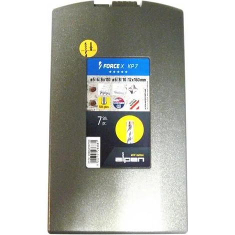 Alpen 80501007100 Juego de brocas SDS-Plus metal 5-12 mm