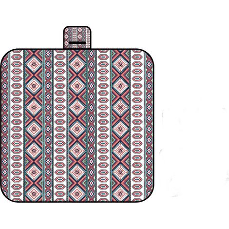 Esta cómoda esterilla de playa de 200 x 150 cm con funda es ideal para el jardín, la piscina y para acampar. (Roja). (1/5)