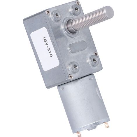 Moteur à engrenages silencieux, durable, résistant à l'usure et à la corrosion, haute conductivité thermique, réducteur à vis sans fin 12V CC 40 tr/min
