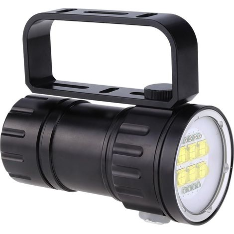Lampe de Poche LED Plongée Photographie Remplir Lampe sous-Marine 80m Tir Lampe Torche avec Support Support Rouge Bleu Lumière 28800 Lumens