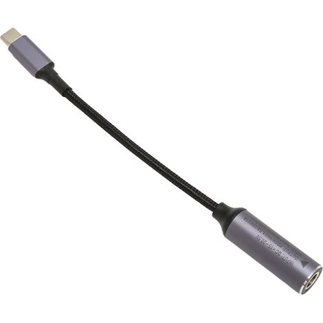 Câble de charge rapide 100W Type C 6.5x1.4mm en nylon pour tablette, PC et téléphone (1/5)