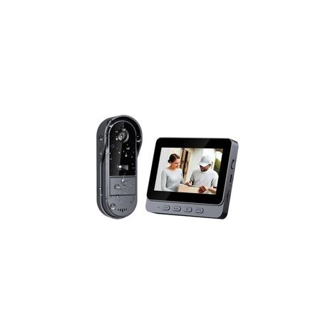 Sonnette vidéo sans fil étanche IP65 – Écran IPS 4,3 pouces – Caméra HD 1080p avec angle de vue 170° – Installation Bluetooth 2.4G