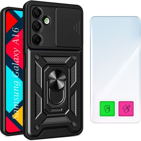 Custodia protettiva in vetro per Samsung Galaxy S24 FE con retro rinforzato. (1/5)