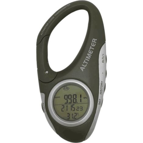 Baromètre Altimètre Thermomètre Prévisions Météo Moniteur pour Escalade Camping Outdoor Sport Multifonction avec Rétro-éclairage (1/4)