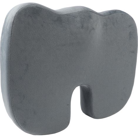 Coussin de siège d'été en gel, forme en U, en coton à mémoire de forme, pour femme enceinte, idéal pour un joli fessier, tapis rafraîchissant pour le bureau ou la voiture, gris. (1/5)