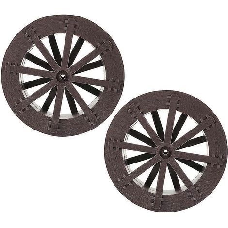 Chariot à eau en plastique marron avec essieu, idéal pour la décoration de scènes de chariots de supermarché, lot de 2. (1/5)