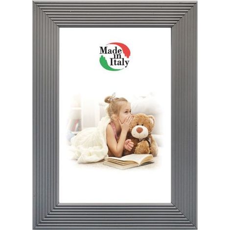 CORNICE P/QUADRI LOOK GRIGIO 30X40 CM 14 PZ