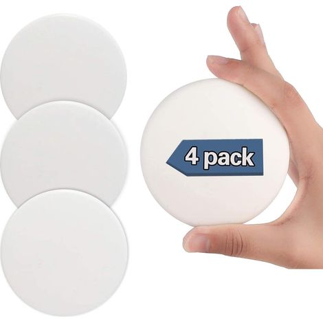 4 Pack 8cm Wall Protective Door Stops, Larger Silicone Door Handle Bumper, Wall Protectors with Self-Adhesive 3M Sticker to Protect Wall (1/5)