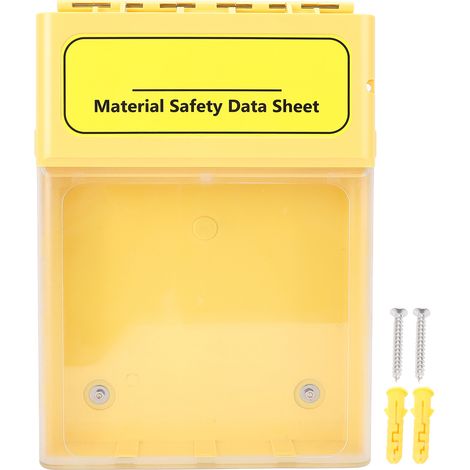 Boîte de stockage MSDS étanche AH102 PC/PA/ABS transparente magnétique pour fiches sécurité, anti-poussière et robuste (1/5)