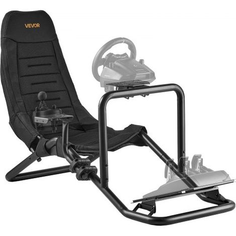 Support de Volant de Course Cockpit de Simulateur de Conduite,Compatible avec Pédales Logitech G25,G27,G29,G920,G923,Thrustmaster T300RS,TX F458,T500RS,T3PA-PRO (F1/GT) et CSR,Noir (1/3)